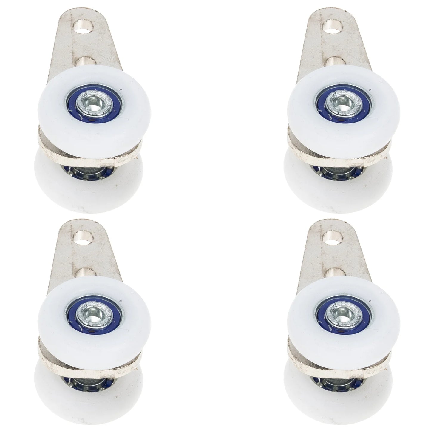 4pcs Curtain Rod Slider Sliding Door Wheel Door Pulley Gate Roller For Window Curtain Wheel Picture Bathroom Sliding Door Roller Peaceful Pleasures Health and Wellness Default Title