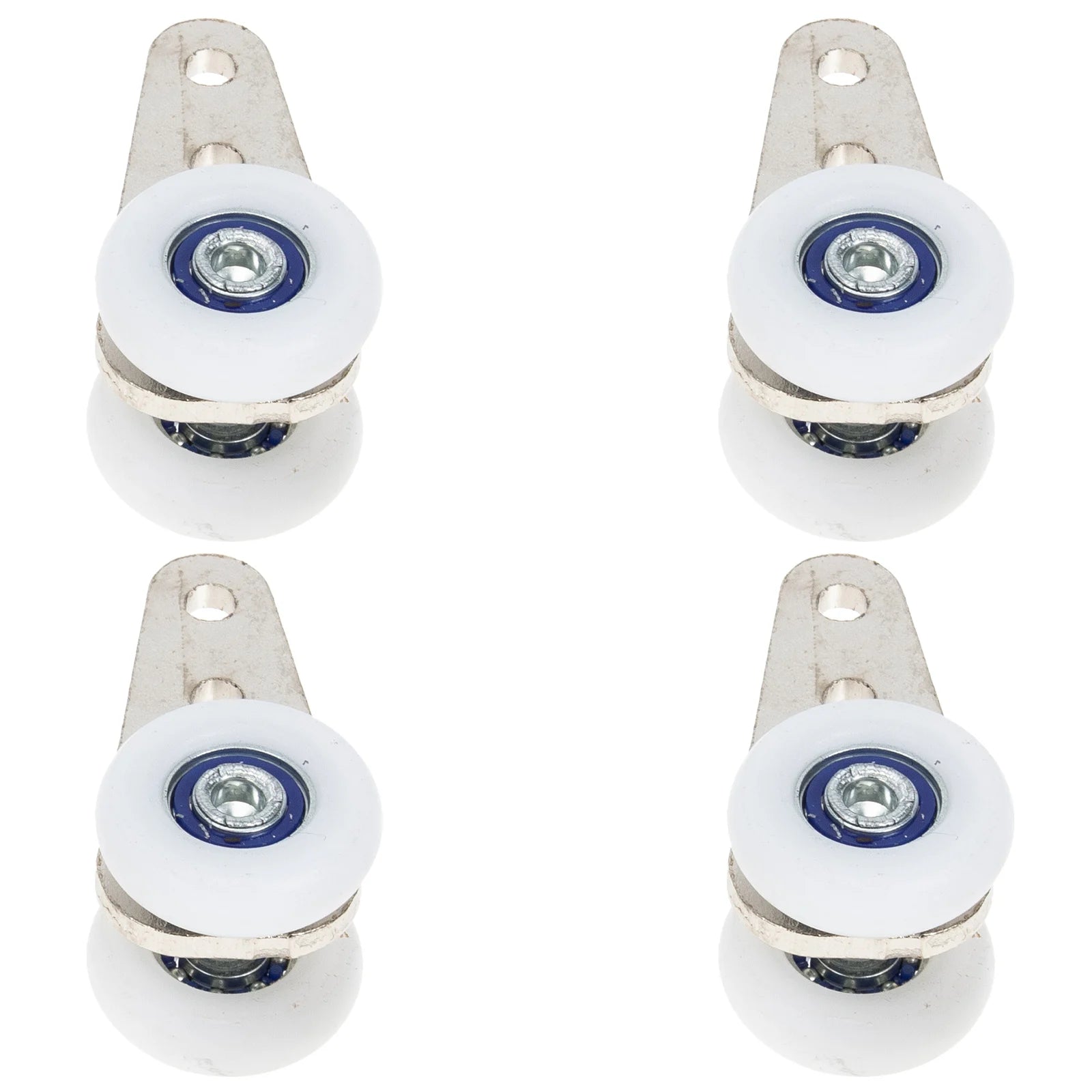 4pcs Curtain Rod Slider Sliding Door Wheel Door Pulley Gate Roller For Window Curtain Wheel Picture Bathroom Sliding Door Roller Peaceful Pleasures Health and Wellness Default Title