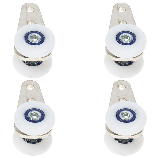 4pcs Curtain Rod Slider Sliding Door Wheel Door Pulley Gate Roller For Window Curtain Wheel Picture Bathroom Sliding Door Roller Peaceful Pleasures Health and Wellness Default Title