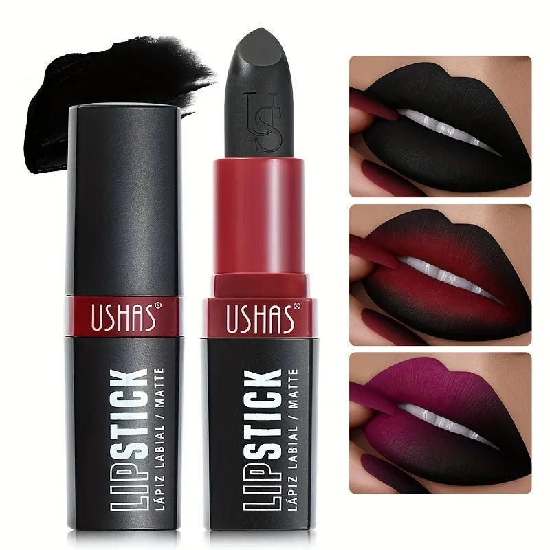 Black Velvet Matte Lipstick – Waterproof Long-Lasting Lip Tint