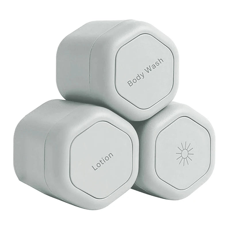 Magnetic Stackable Travel Cosmetic Containers with Lids – 2/3 Pcs