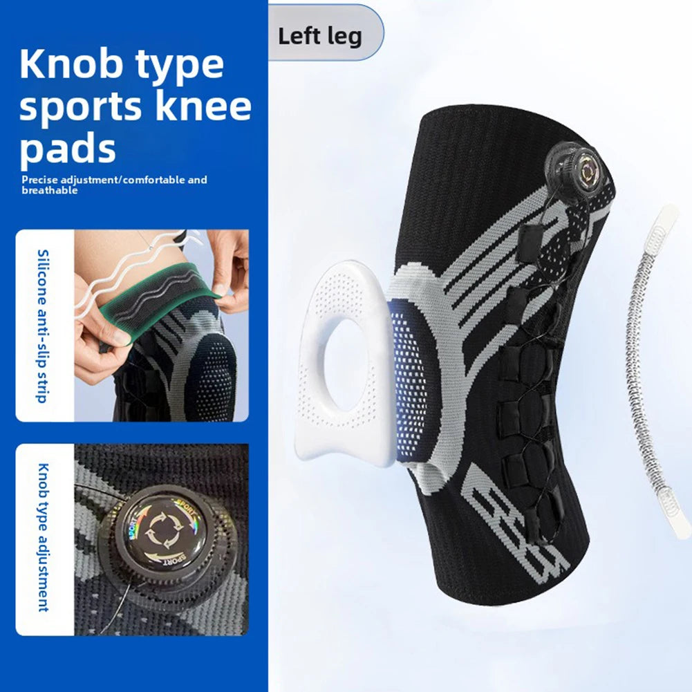 Knee Brace for Men Women,Knob Style Sports Knee Pads,Outdoor Hiking and Mountain Climbing/Post-Surgery Rehabilitation Training Peaceful Pleasures Health and Wellness