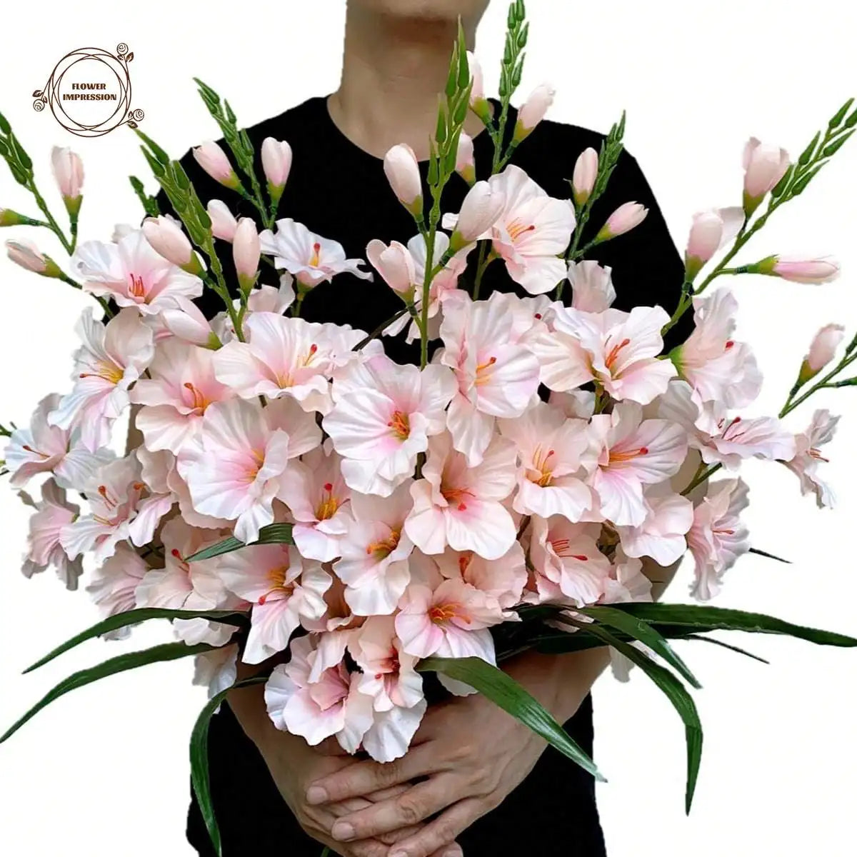 3pcs Artificial Silk Dendrobium Orchid Stems | Home Decor