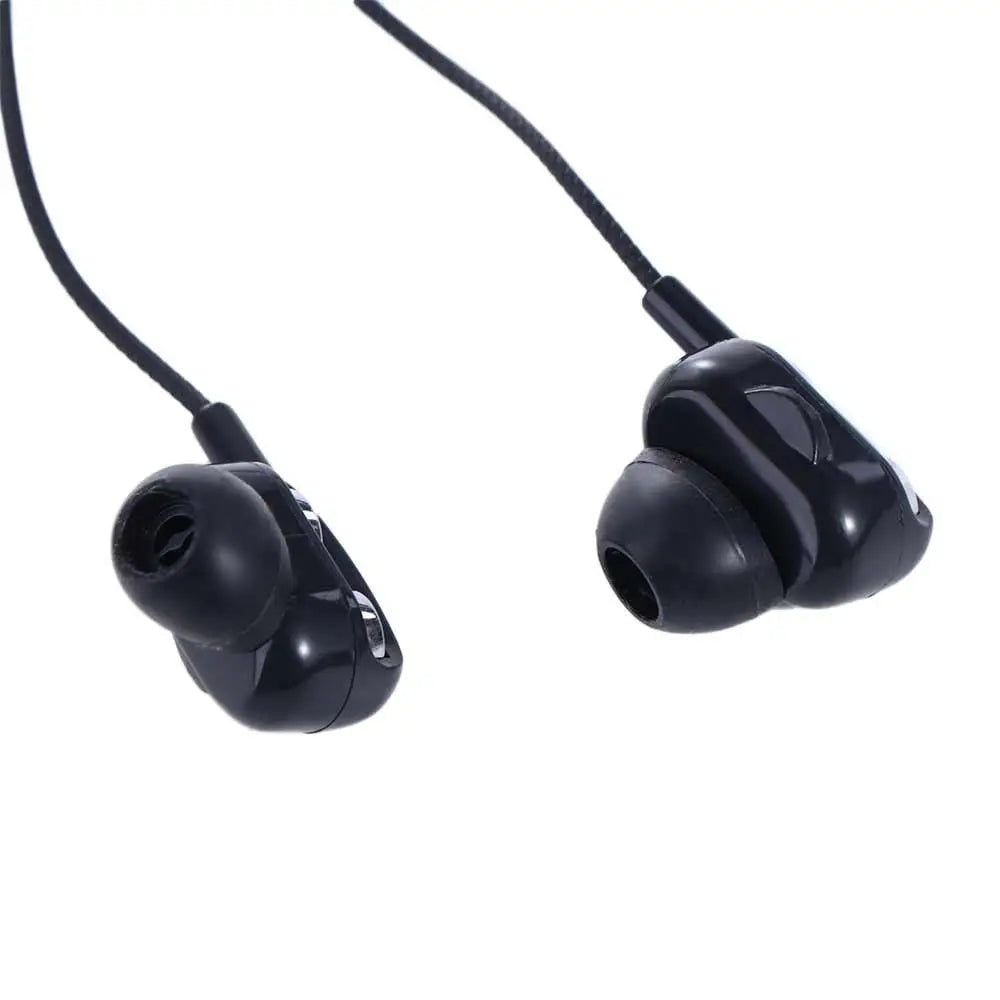 Double Dynamic Coil In Ear Type Stereo Earphones Plug-Type 3.5mm Earphone Bass Earbuds Wired Headset Wired Headphone Peaceful Pleasures Health and Wellness