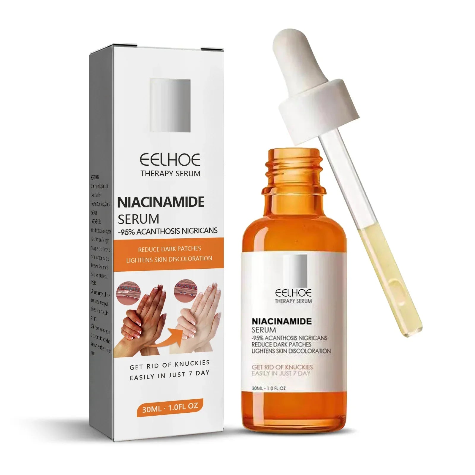 Dark Knuckles Whitening Serum Dark Knees Elbow Lightening Pigmentation Corrector Hand Knuckle Glow Intense Stains Remover Serum Peaceful Pleasures Health and Wellness