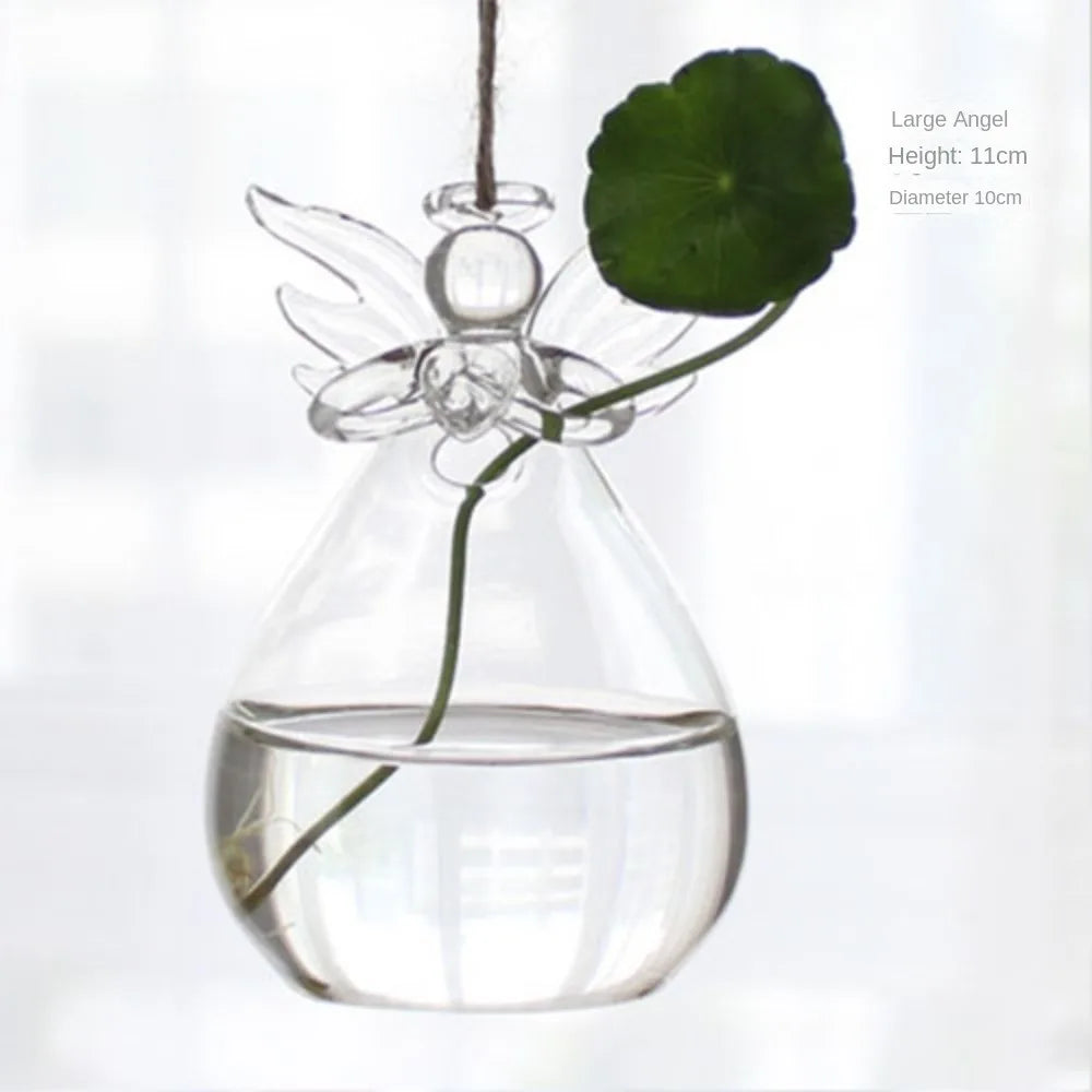 Hanging Glass Terrarium Vase | Hydroponic Plant Pot Decor