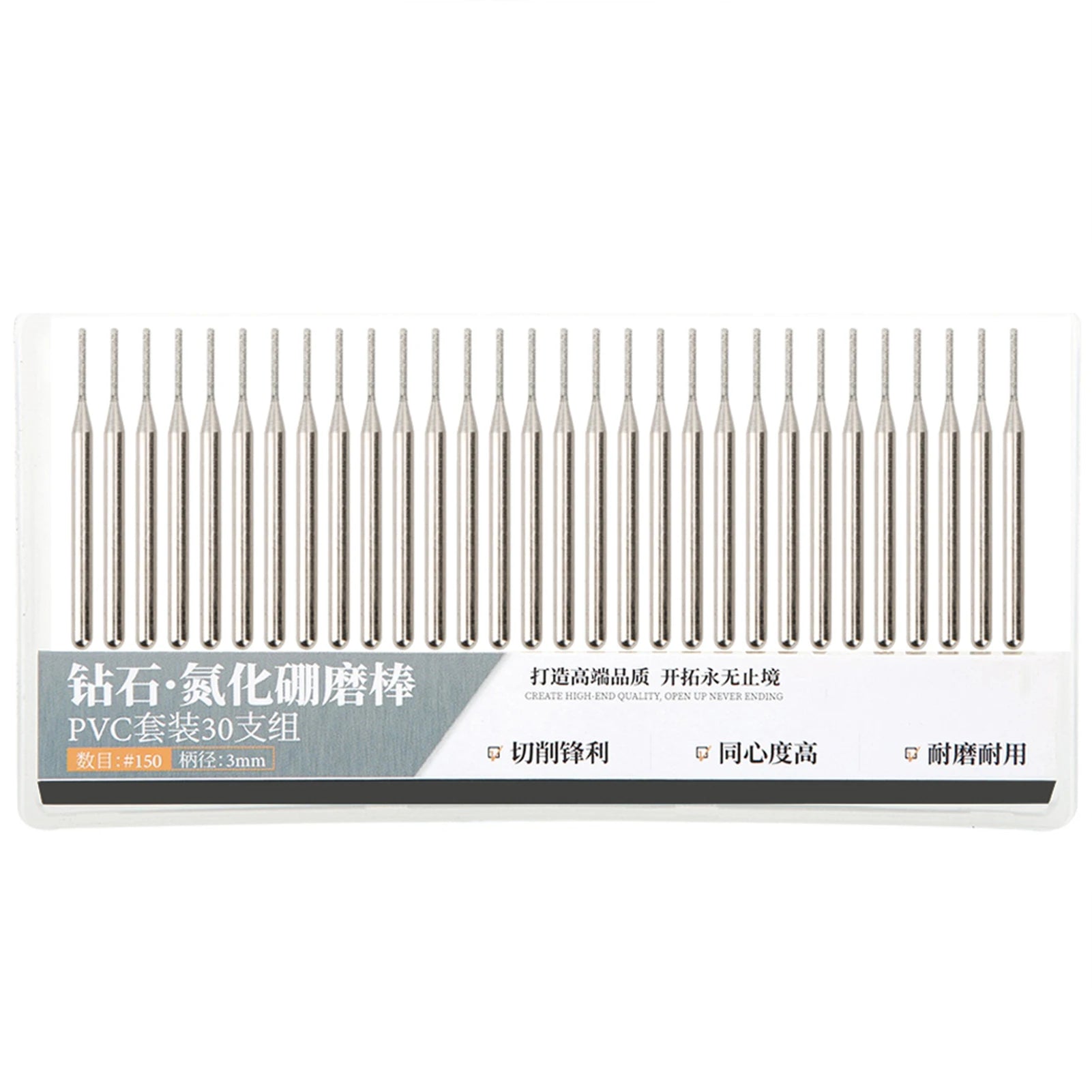 Grinding Needle Set Not Drop Sand Emery Cylindrical Flat Head Grinder Accessories for Ngraving Machine Grinding Machine Peaceful Pleasures Health and Wellness Default Title
