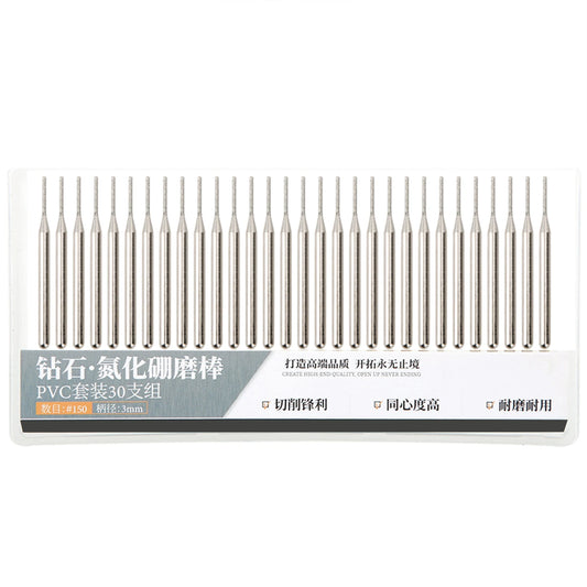 Grinding Needle Set Not Drop Sand Emery Cylindrical Flat Head Grinder Accessories for Ngraving Machine Grinding Machine Peaceful Pleasures Health and Wellness Default Title