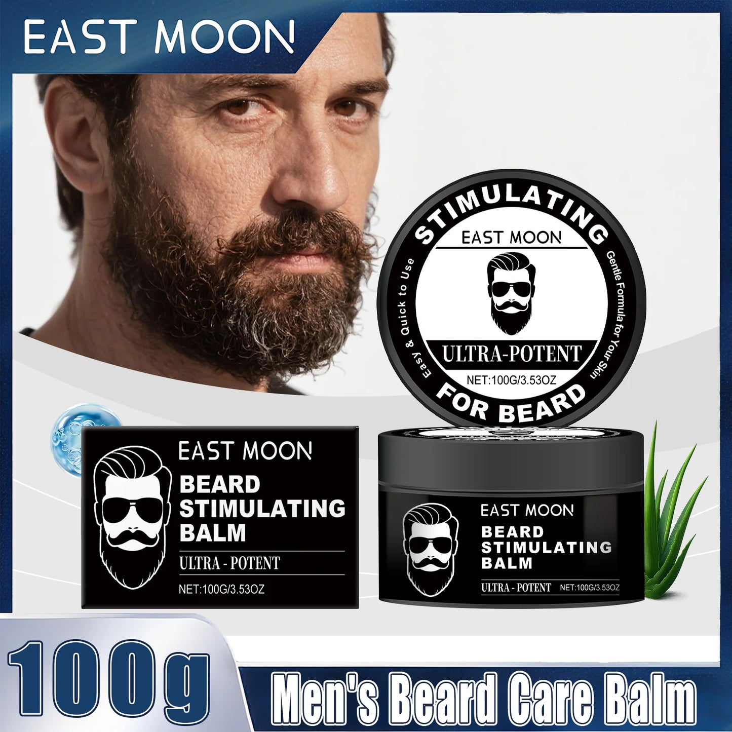 Men's Beard Balm – Vitamin E & Aloe Softening Cream | 100g