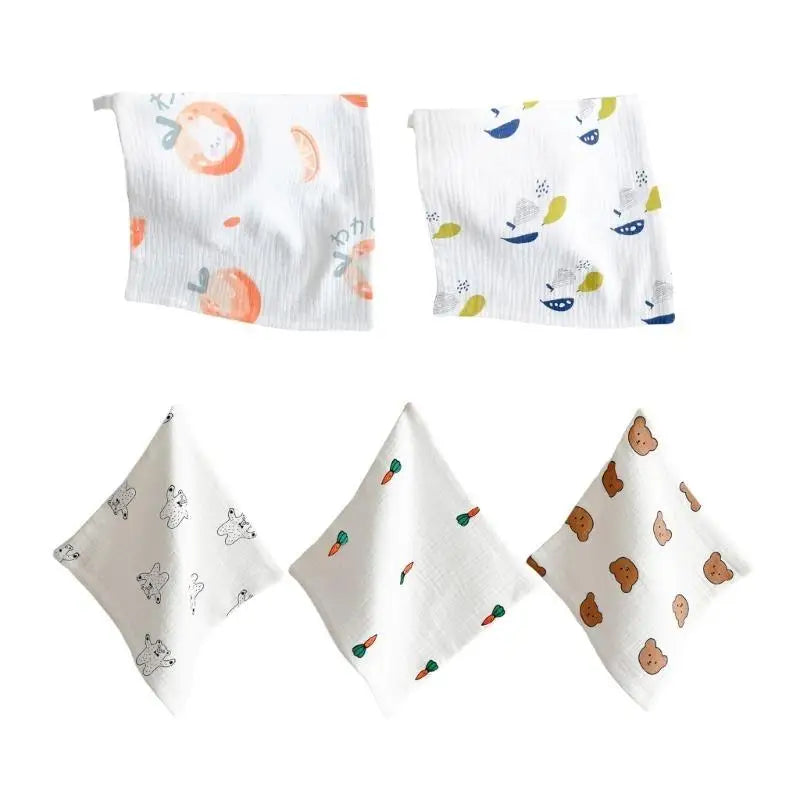 4-Layer Cotton Baby Washcloth – Soft Infant Face & Burp Cloth