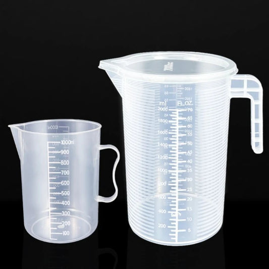 1000/5000ml Food grade Plastic Liquid Graduated Container Beaker Lidless Clear Thickened Restaurant Sustainable Measuring cups Peaceful Pleasures Health and Wellness