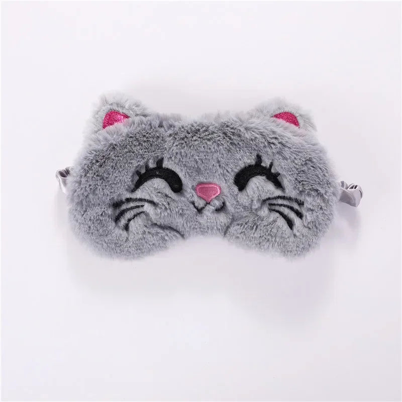 Plush Koala Rabbit Sleep Mask – Soft Cotton Eye Cover