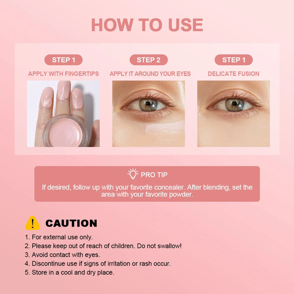 Eye Brightening White Skin Cover Dark Dark Circles Under Eye Law Fine Lines Are Suitable For European USA Girls Eye Cosmetics Peaceful Pleasures Health and Wellness
