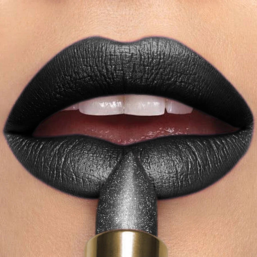 KAFURUX Metallic Glitter Lipstick – 16 Colors, Waterproof
