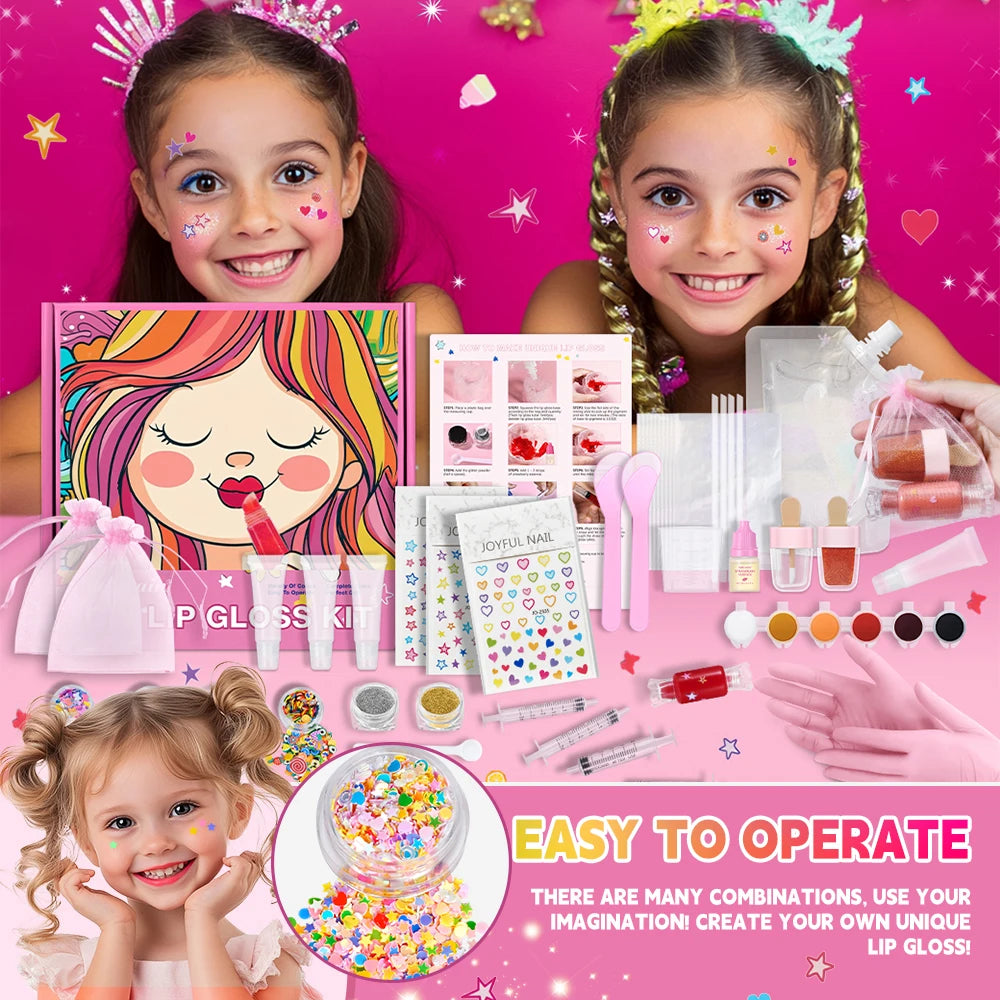 Lip Gloss Base Set Lip Gloss Making Kit Diy Lip Gloss Kit Moisturizing Nourish for Girl Kids Gifts Lip Gloss Pack Set Cosmetics Peaceful Pleasures Health and Wellness