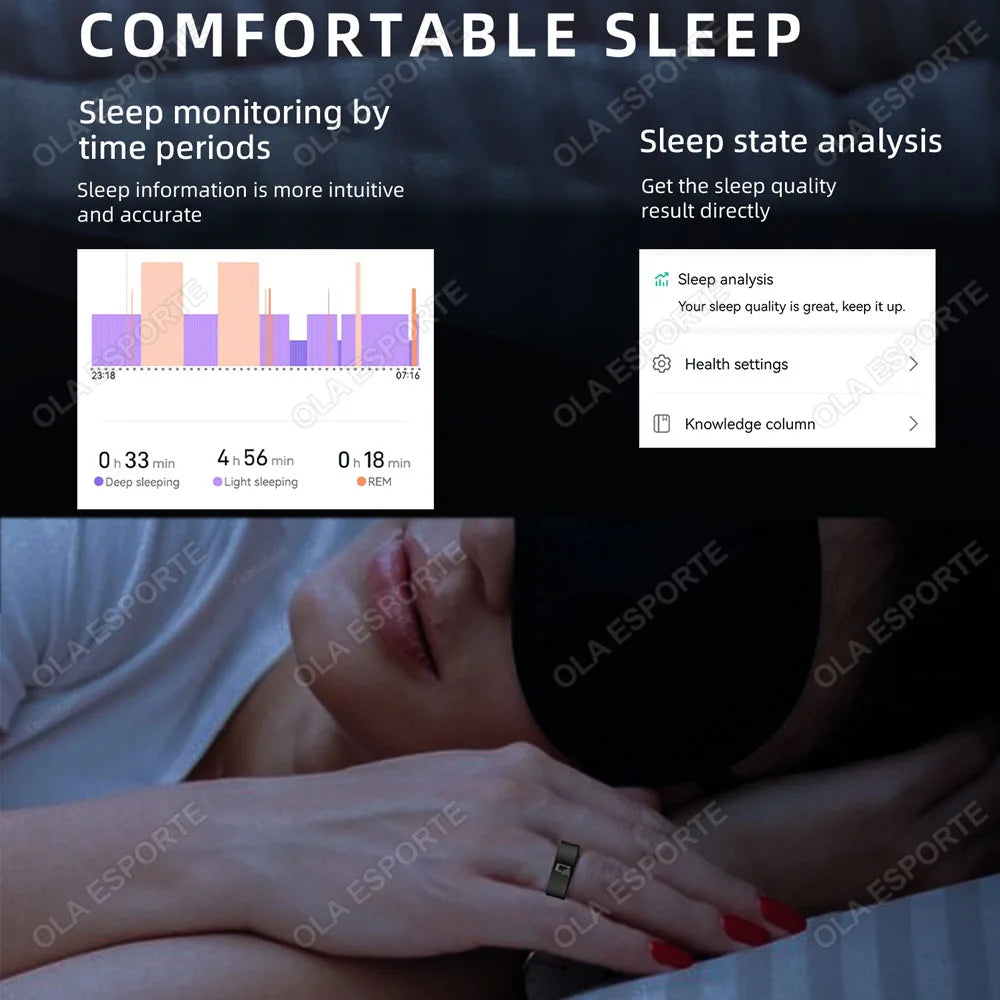 R20 Ceramic Smart Ring 2025 | NFC, Heart Rate & Sleep Tracker