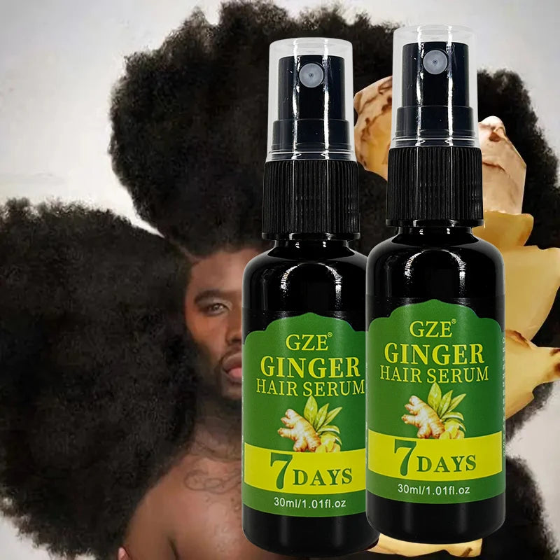 GZE Ginger Hair Serum 2-Pack | 7-Day Moisturizing & Strengthening