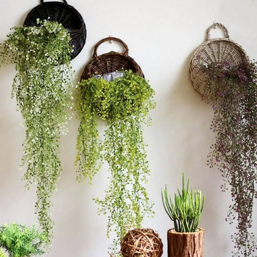 Handmade Wicker Hanging Flower Basket | Wall Planter