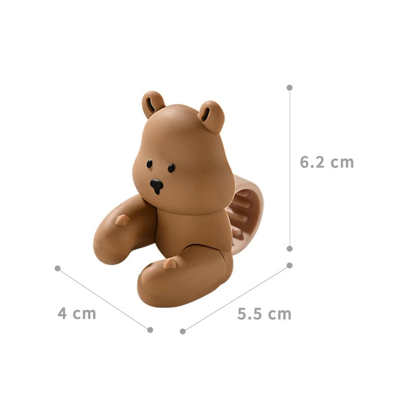 New Bear Duck Punch-free Door Anti-collision Pad Room Bathroom Door Handle Silicone Silent Protection Pad Door Handle Cover Peaceful Pleasures Health and Wellness A1