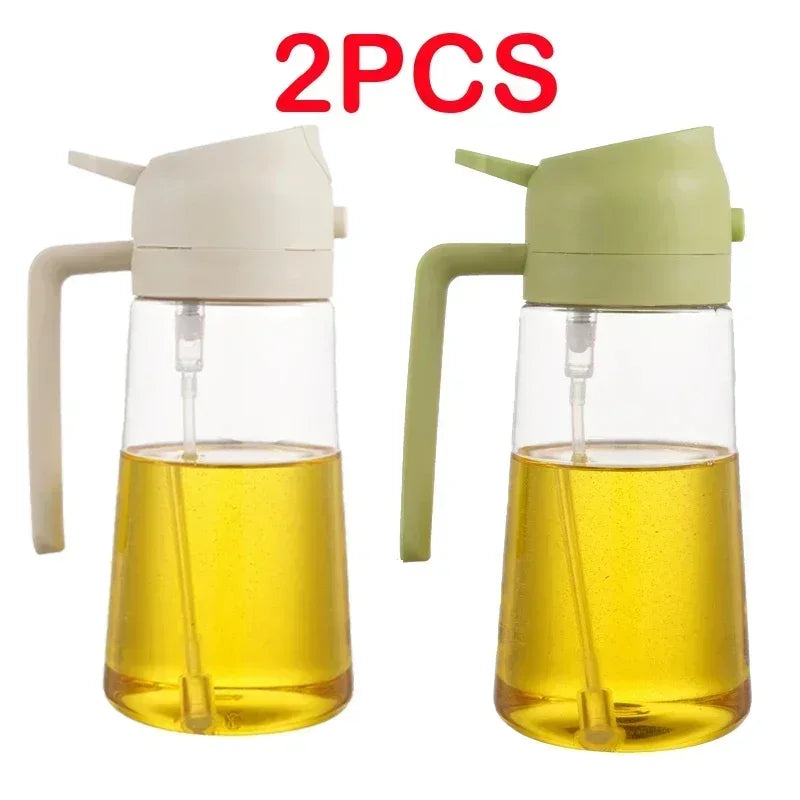 500ml Oil Spray Bottle for Kitchen, Air Fryer, BBQ & Camping