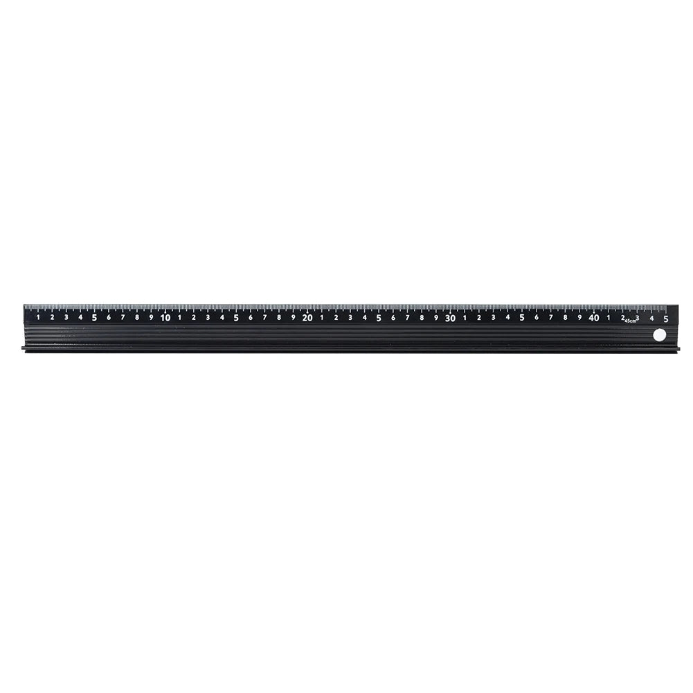 Cutting Ruler L Type Aluminum Alloy Measuring Tool Hardware Accessory for Length Measurement Cutting Ruler Measuring Tool Ruler Peaceful Pleasures Health and Wellness 45cm China Mainland