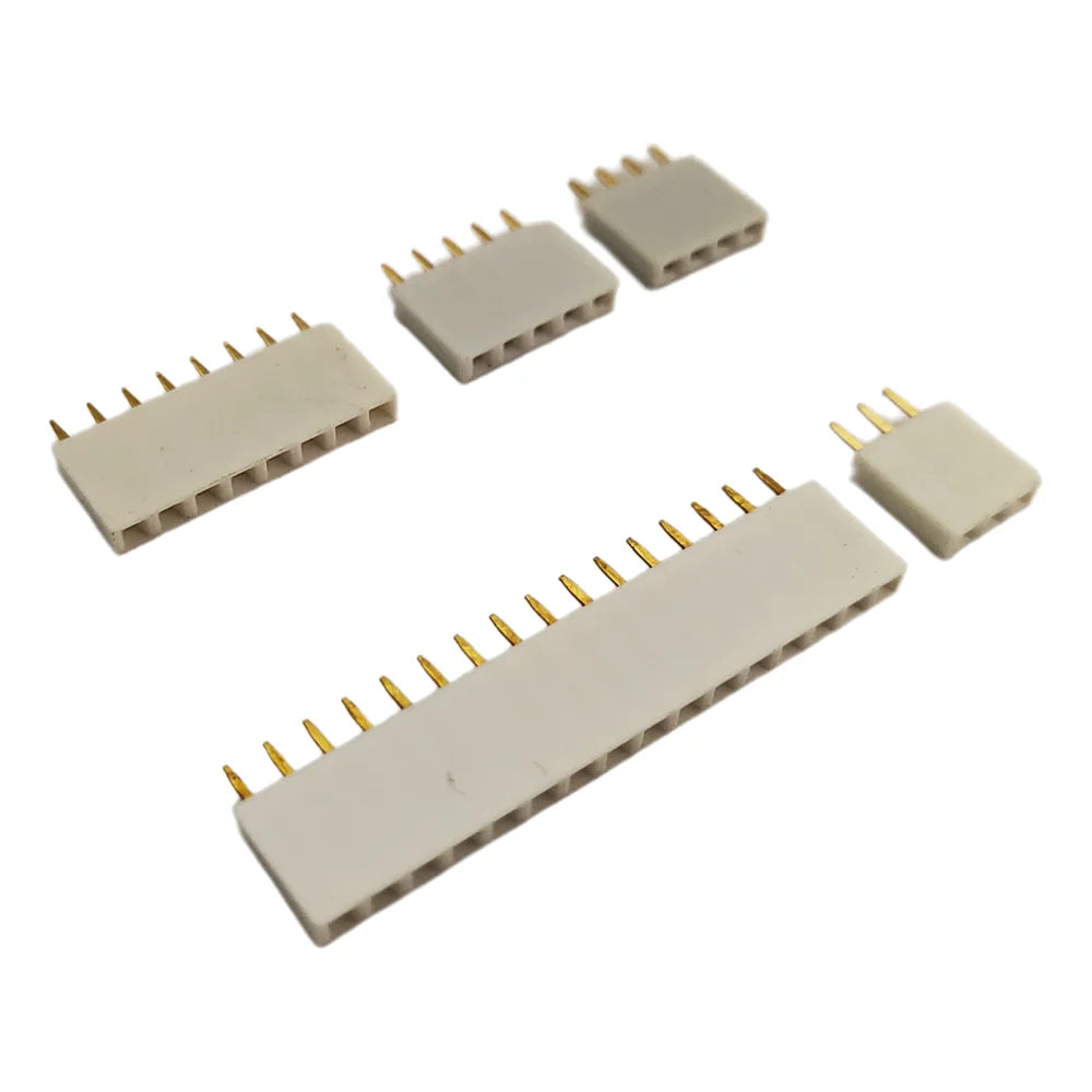 10PCS 2.54mm Single Row Female Pin Header Connector 2/3/4/6/8/10/16/40p Strip Pinheader PCB Board Colourful Socket For Arduino Peaceful Pleasures Health and Wellness White 2P