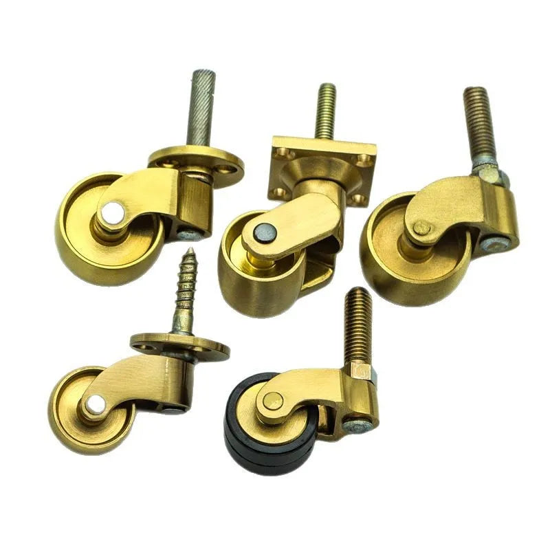 Brass Furniture Caster | Universal Piano & Sofa Wheel Roller