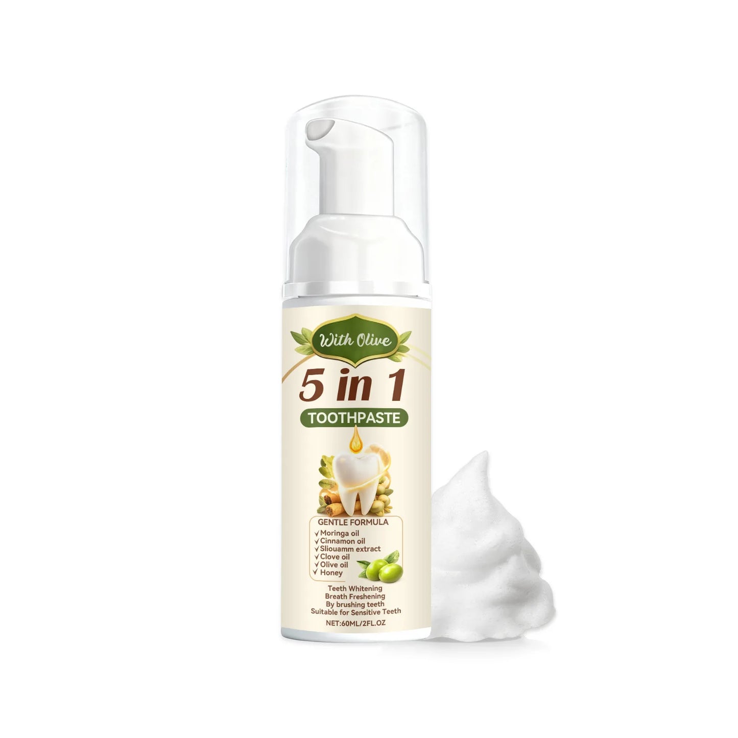Olive Teeth Clean Toothpaste for Oral Health Peaceful Pleasures Health and Wellness 60ml