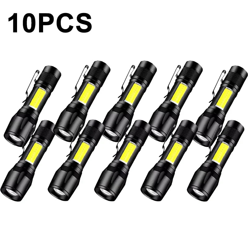 Mini LED Rechargeable Flashlight 800LM USB Torch | Waterproof