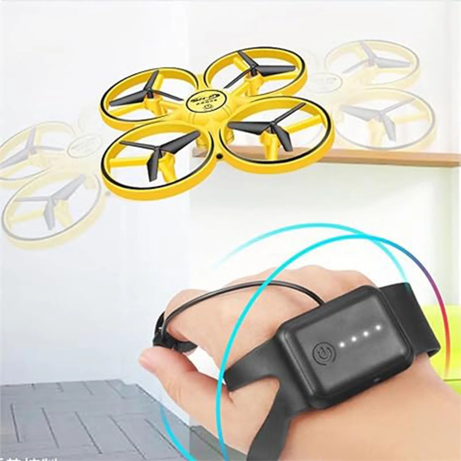 Electric Gesture Control Drone Toy with Light Smart RC Electric Flying Drone With LED Outdoor Toys for Kid Boys Girls Toy Gift Peaceful Pleasures Health and Wellness