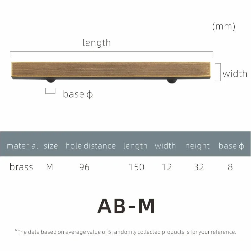 Brass Cabinet Pulls & Knobs – Modern Square Drawer Handles