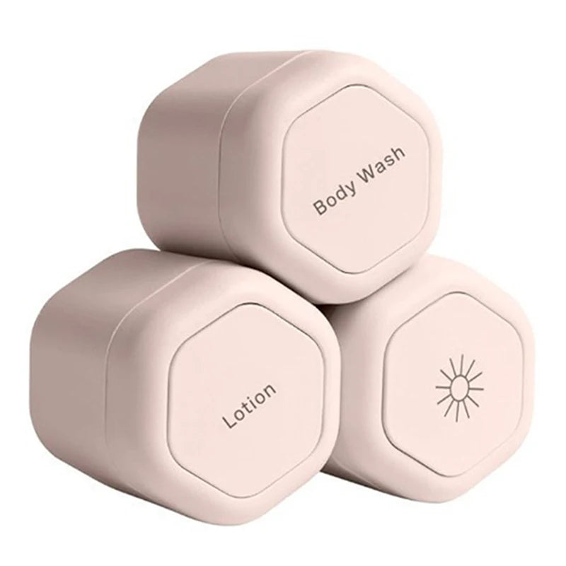 Magnetic Stackable Travel Cosmetic Containers with Lids – 2/3 Pcs