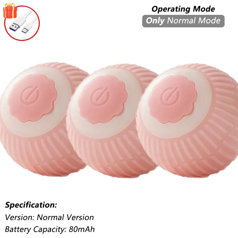 Interactive Auto Rolling Ball Toy for Cats & Dogs | USB Rechargeable