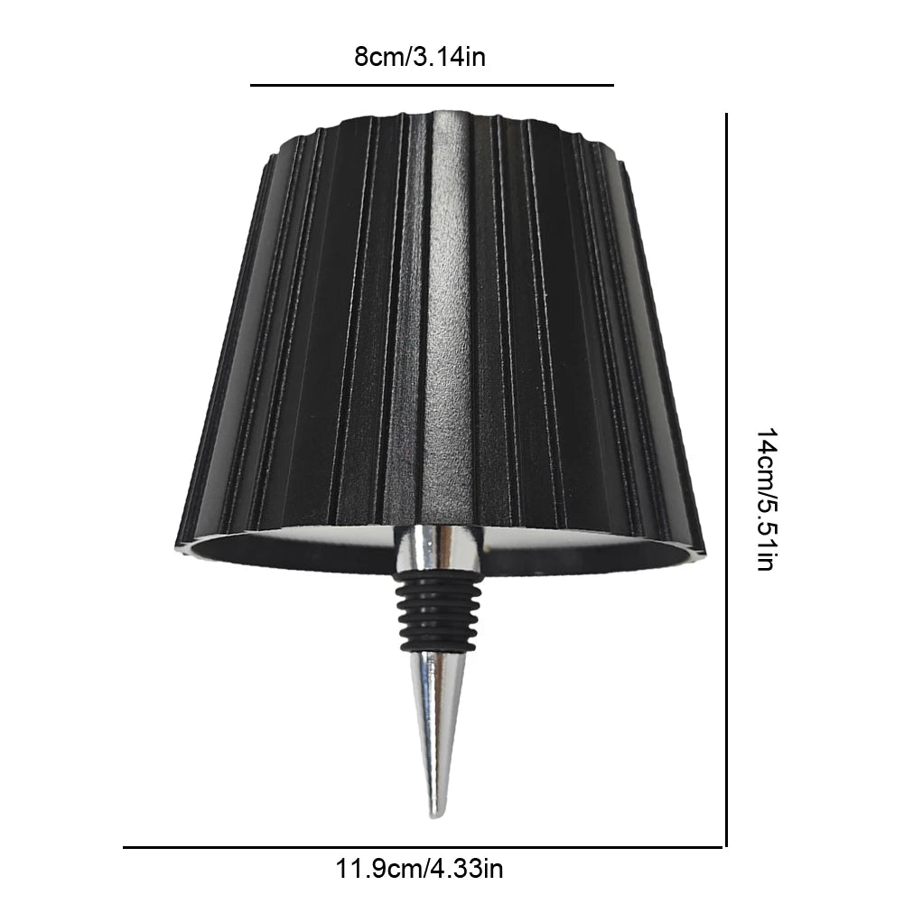 Wireless LED Desk Lamp Creative Wine Bottle Lamp Detachable Portable Charging Touch Atmosphere Decorative Lamp for Bedside Hote Peaceful Pleasures Health and Wellness