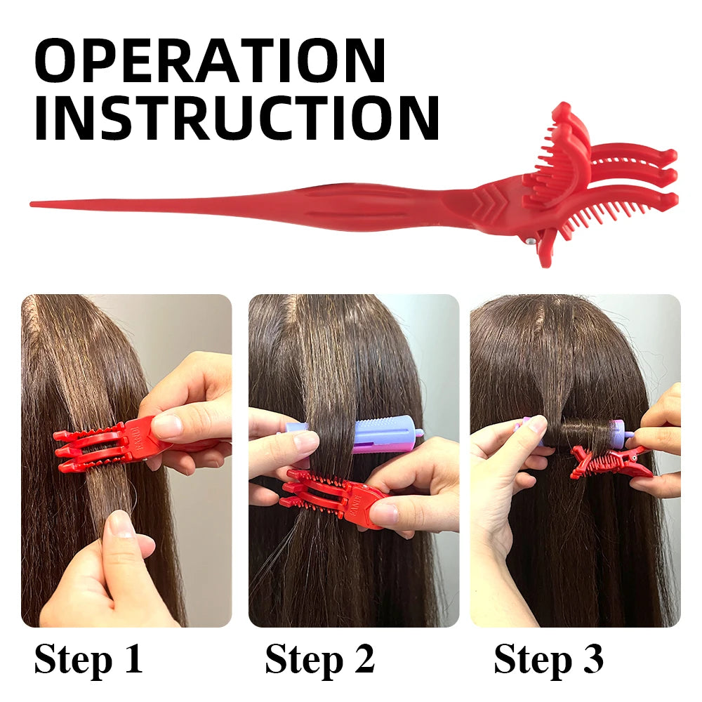 Professional Curling Comb - High-Temperature Curling Tool for Salon Hairstylists - Essential Hair Styling Brush for Perfect Curl Peaceful Pleasures Health and Wellness