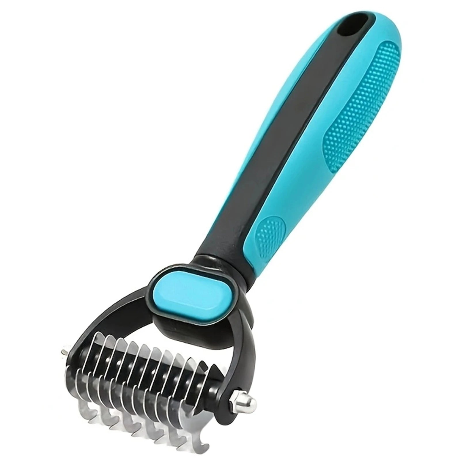 Pet Comb,2 In 1 Double-Sided Pet Grooming Rake For Cats Dogs,Stainless Steel Professional Pet Grooming Tool,Pet Salon Supply Peaceful Pleasures Health and Wellness Medium