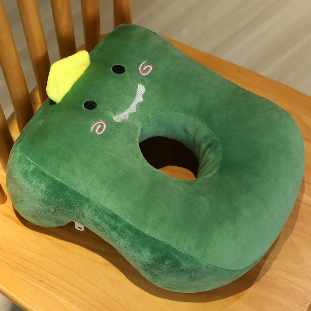 Cartoon Animal Nap Pillow – Soft Ring Desk & Travel Rest Pillow