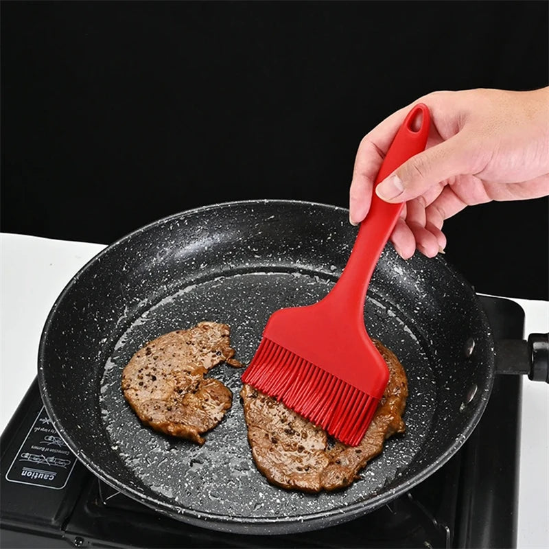 Large Silicone BBQ & Basting Brush | Detachable Head, Heat Resistant – Oil & Sauce Brush for Grilling & Baking
