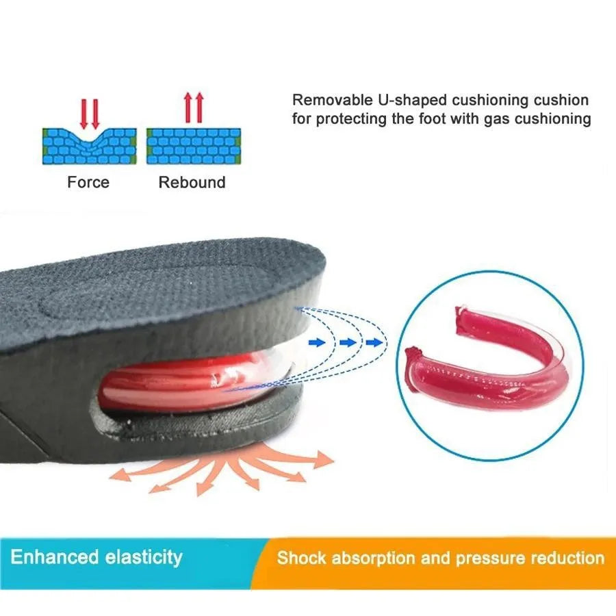 Adjustable Height Increase Insoles | Air Cushion Shoe Lifts Unisex