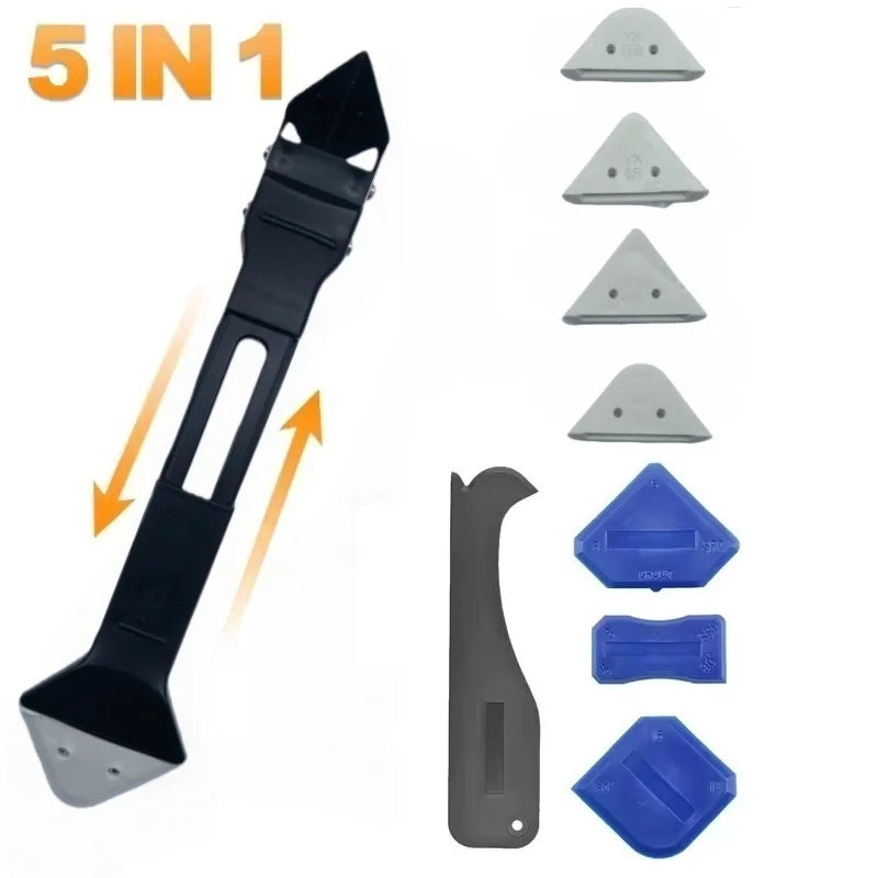 5-in-1 Caulk Remover & Sealant Smoother Tool Set – 5 Pads Peaceful Pleasures Health and Wellness