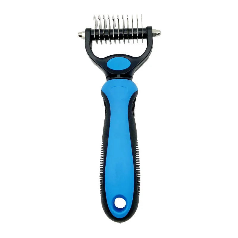 Double-Sided Dog & Cat Dematting Grooming Brush | Undercoat Comb