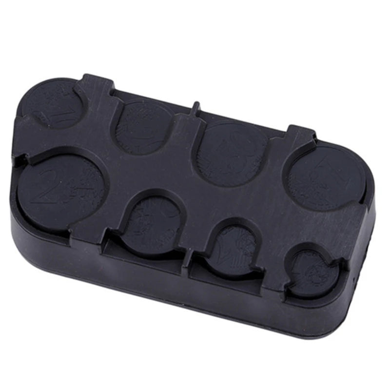 Plastic Coin Holder Case for US Euro Coins Portable Coin Organizer Storage Box with Multiple Slots for Travel Daily Use Peaceful Pleasures Health and Wellness black