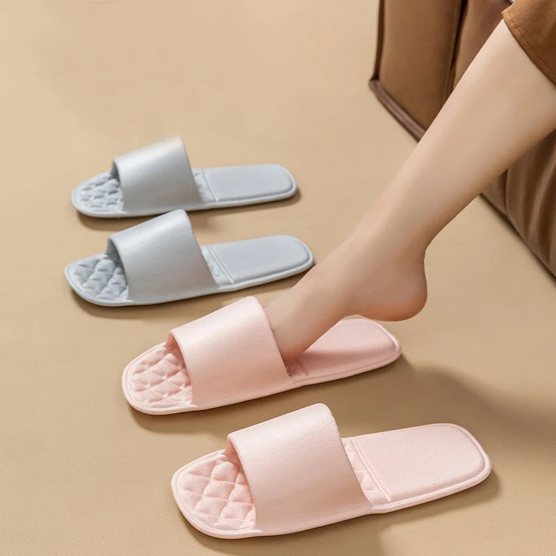 Women's Foldable Travel Slippers – Anti-Slip Washable Bath Slides