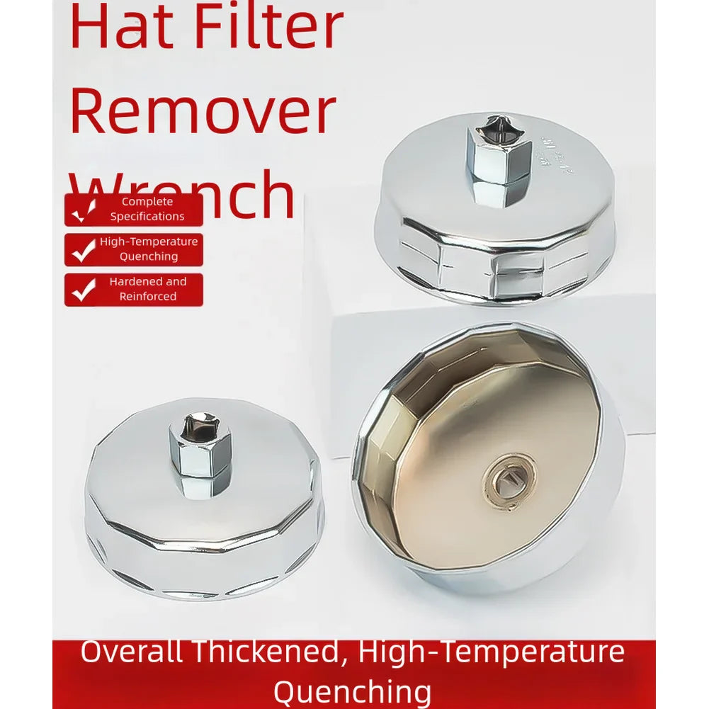 64–89mm Oil Filter Removal Wrench | 1/2" Square Drive Tool