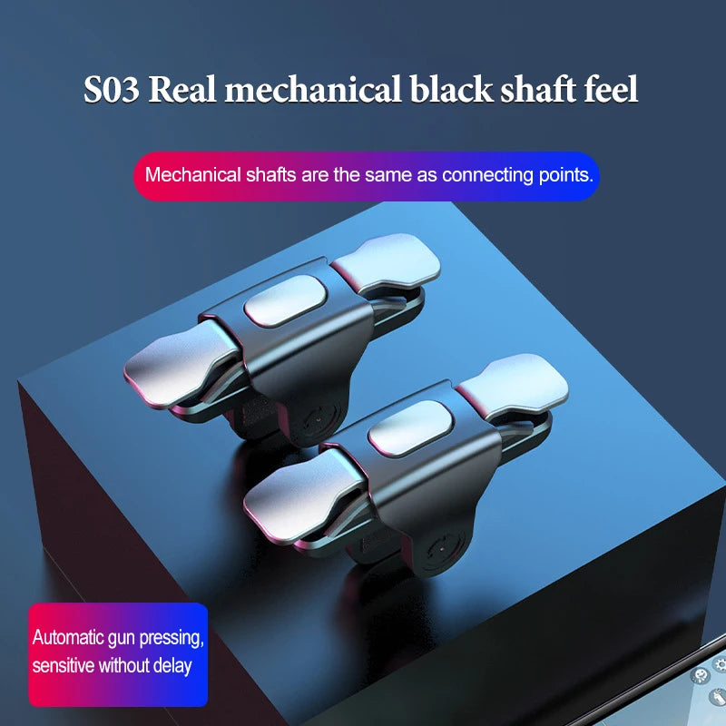 S03 mobile phone eating chicken artifact auxiliary shooting metal key game handle joystick for cell phone Peaceful Pleasures Health and Wellness