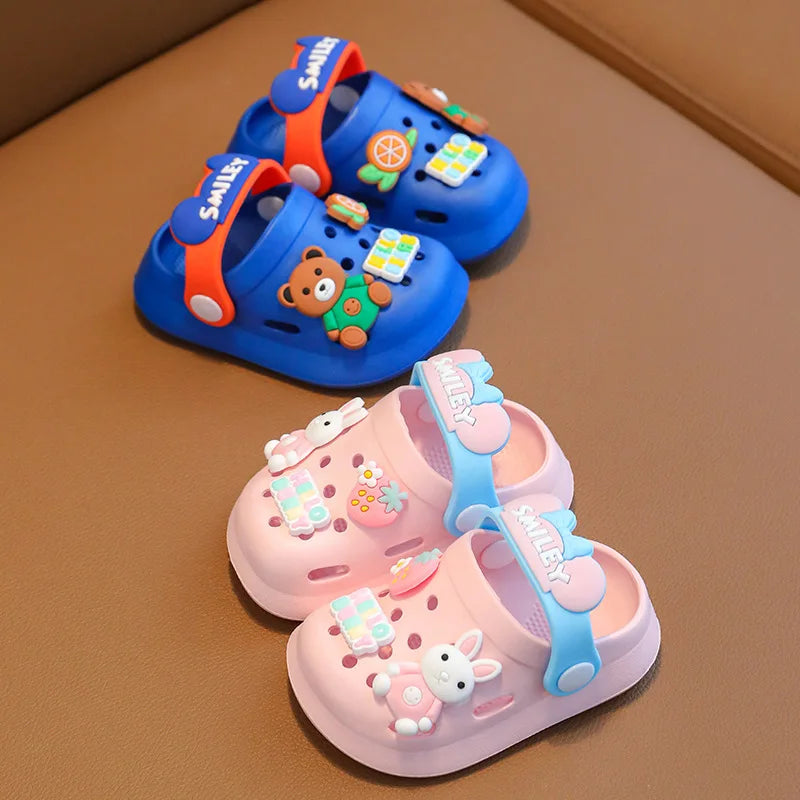 Kids Cartoon Clog Sandals | Non-Slip Beach & Garden Shoes