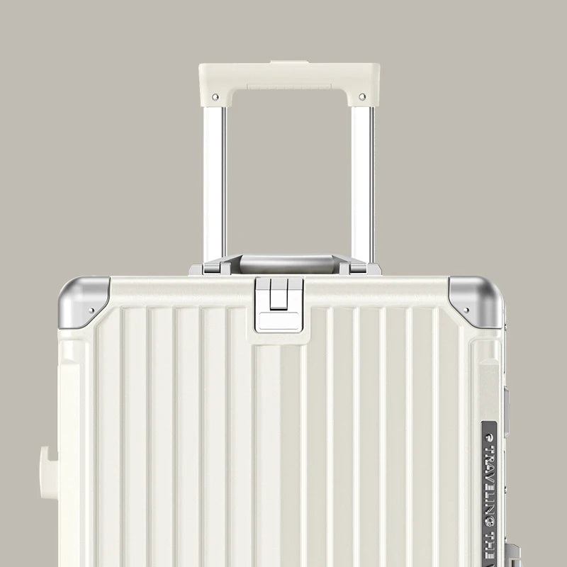 Suitcase Carry On Luggage Holder Hard Shell Rolling Travel Suitcase with Spinner Wheels 20 24 26 28 30 Inch Luggage Peaceful Pleasures Health and Wellness White Aluminum Frame 28 inch