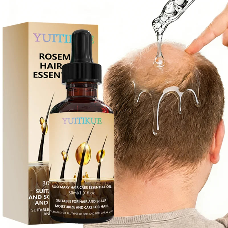 YUITIKUE Rosemary Hair Care Essential Oil | For Hair & Scalp Moisturizing | Suitable For All Hair Types Daily Use 30ml Peaceful Pleasures Health and Wellness