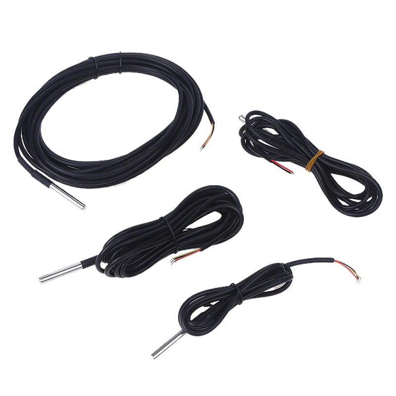High Quality DS18B20 Waterproof Thread Temperature Probe Temperature Sensor 100cm-500cm Peaceful Pleasures Health and Wellness