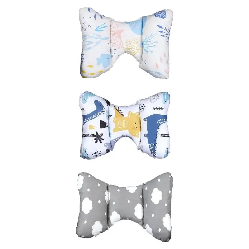 Infant Neck Support Pillow – Breathable Cotton Stroller & Car